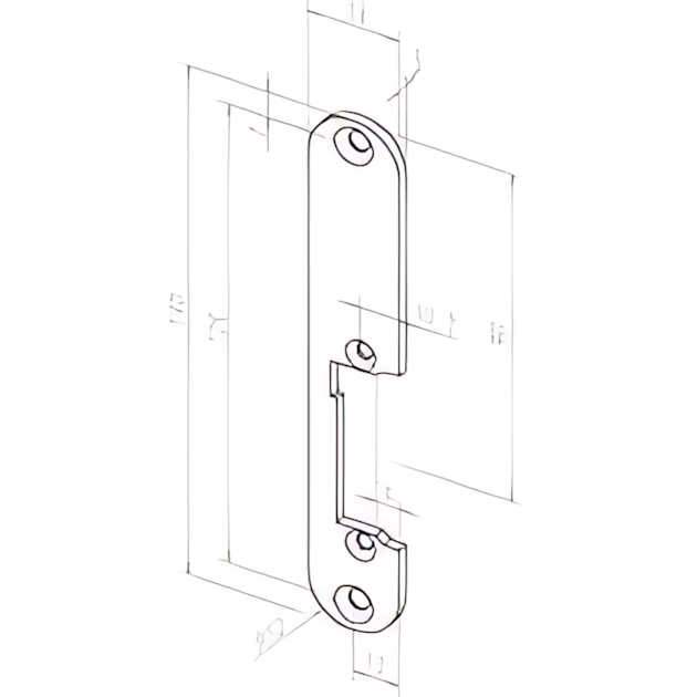 Assa Abloy Schließblech -------18502-04