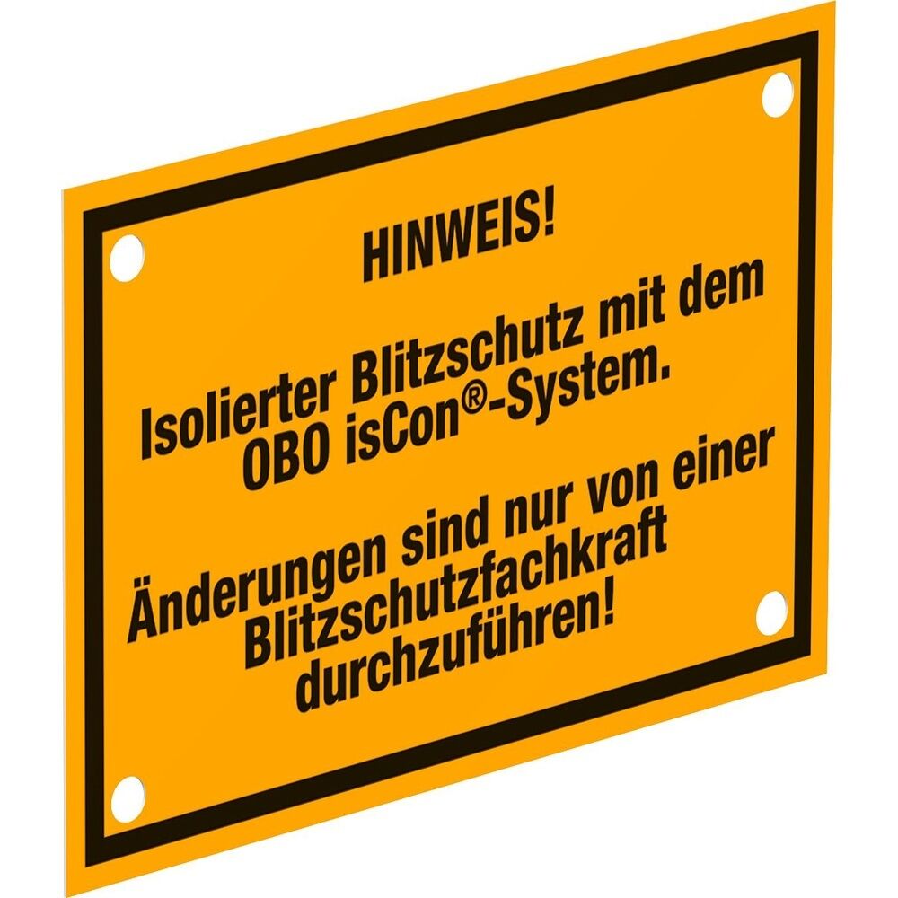 OBO Bettermann Hinweisschild 5408058 Typ isCon HWS