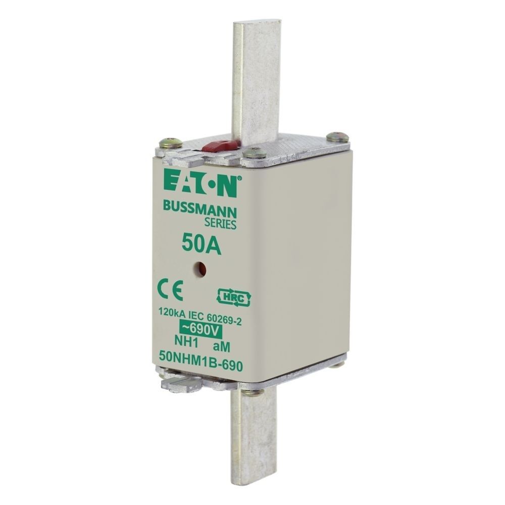 Eaton Sicherungseinsatz 50NHM1B-690 Typ NH FUSE 50AMP 690V aM SIZE1 DUAL IND