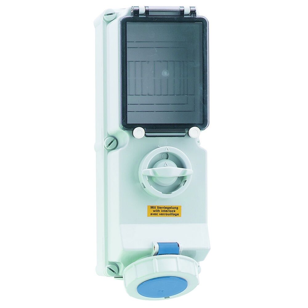 Bals Wandsteckdose 17387 Typ 17387/WaDose, abschaltbar-verriegelt-abgesichert