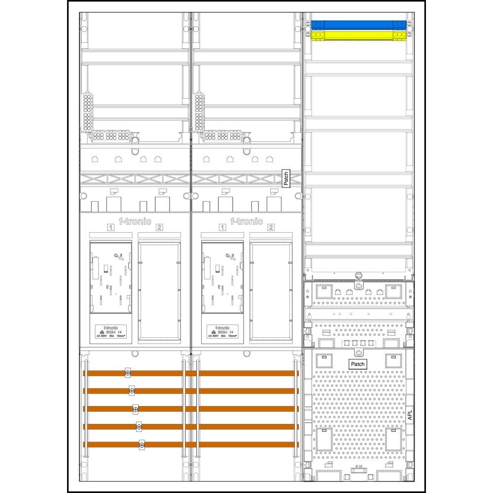 f-tronic Sammelschienenklemmen 7195513 Typ EHZ732APZRFZODS