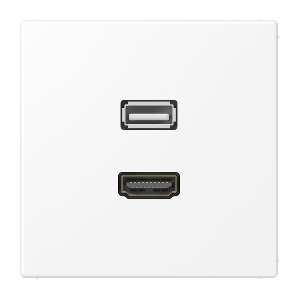 Jung Multimedia Anschlusssystem HDMI/USB 2.0 MALS1163WWM