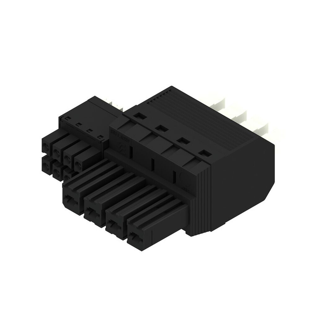 Weidmüller Hybridsteckverbinder 2549440000 Typ BVFL 7.62HP/04/180 BCF/08R SN BK BX