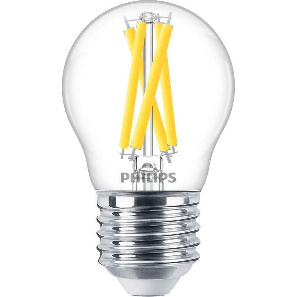Signify Philips LED Lampe 44953400 Typ MAS LEDLusterDT3.5-40W E27 927 P45CL G