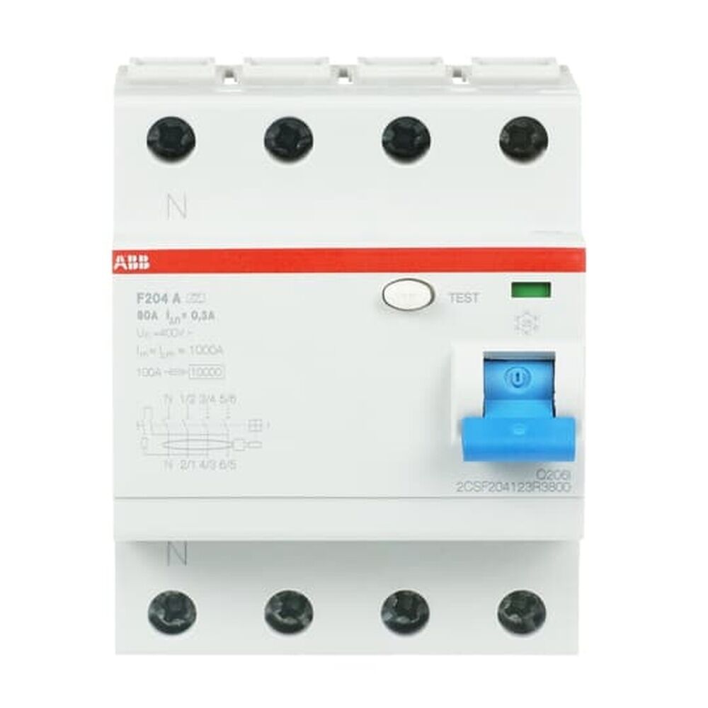 ABB Fehlerstrom Schutzschalter 2CSF204123R3800 Typ F204A-80/0,3L