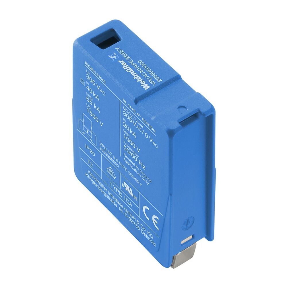 Weidmüller Überspannungsableiter 2659950000 Typ VPU AC II 0 N-PE 305/65 Y