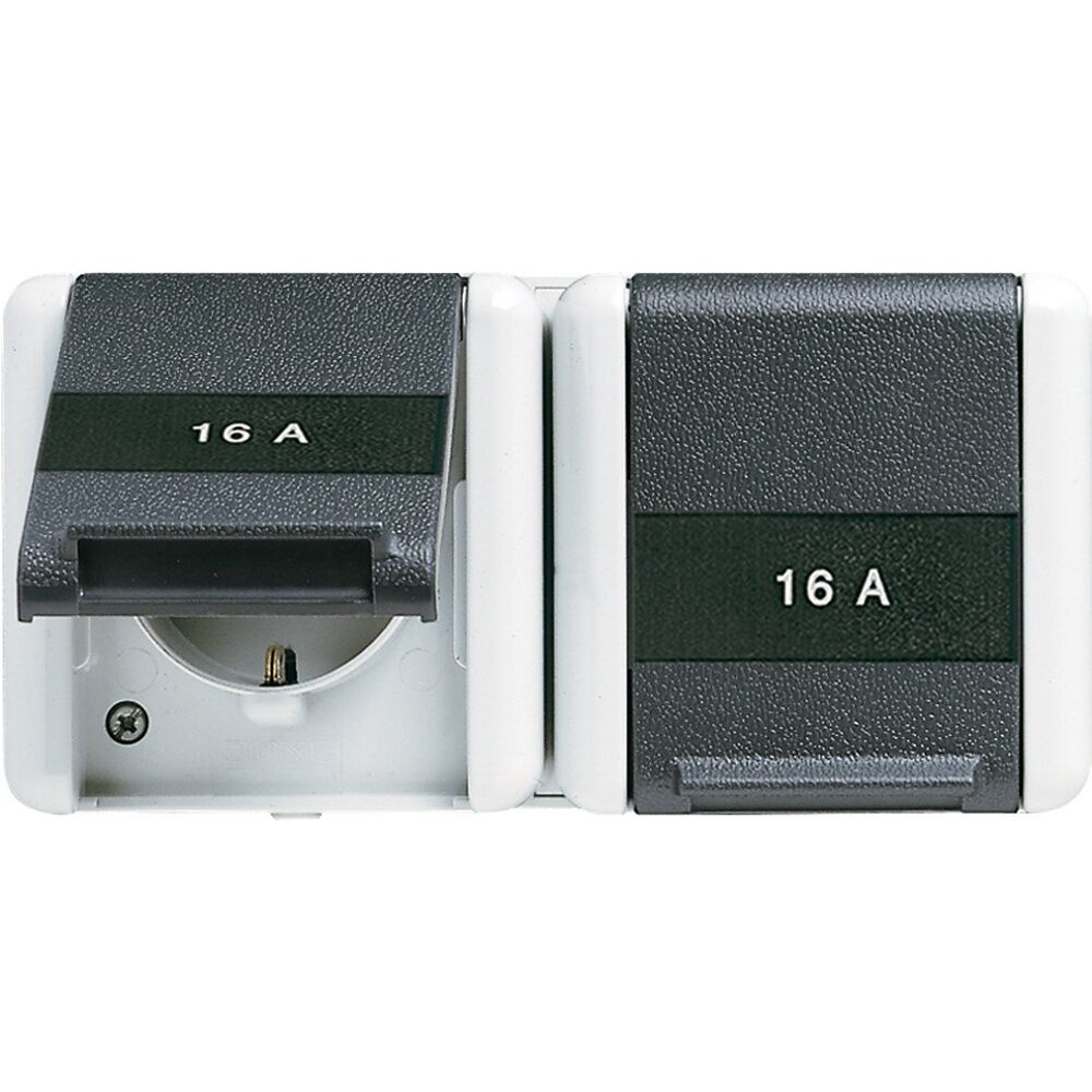 Jung Schuko Zweifach Steckdose 8220NAWTS