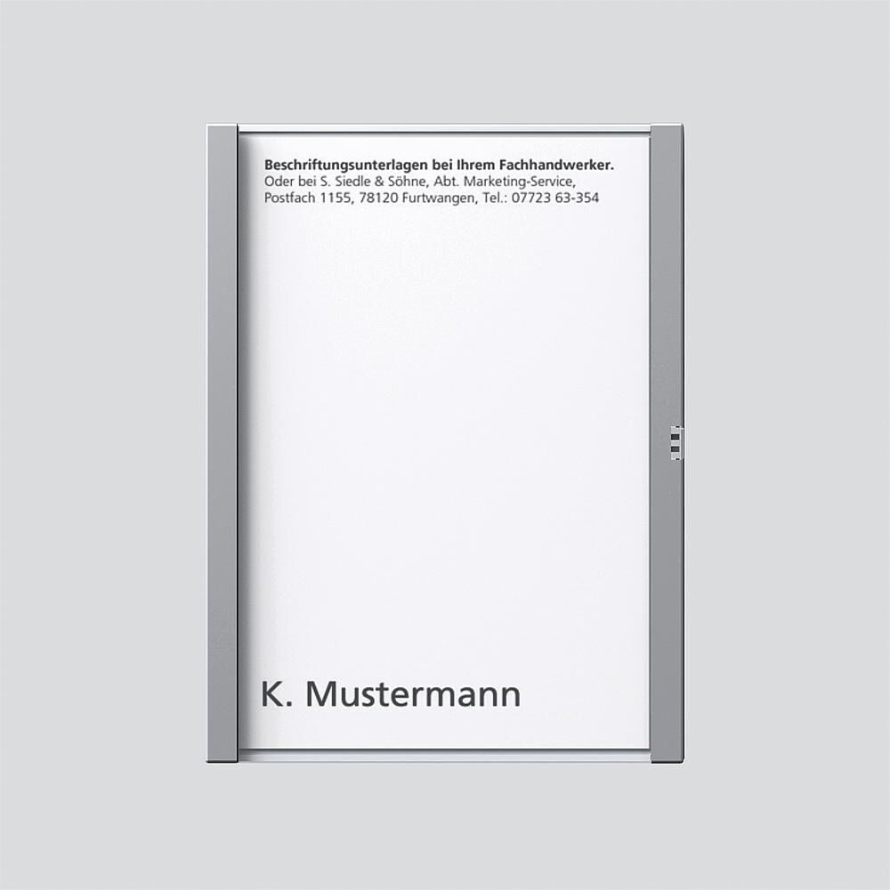 Siedle Namensschild 200029784-00 Typ TM 612-1/BTM 650-01 SM