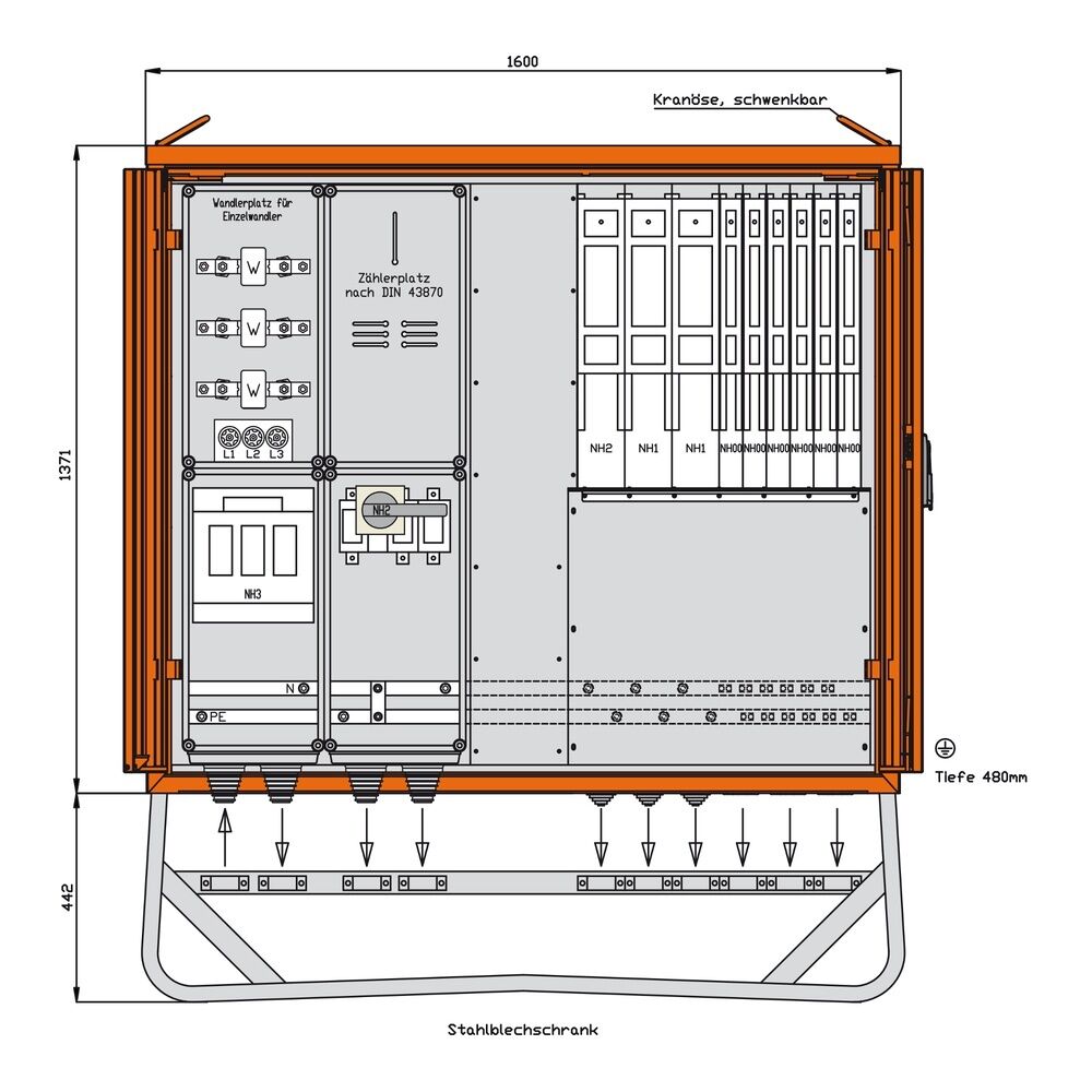 Walther-Werke Anschlussschrank WA0055 