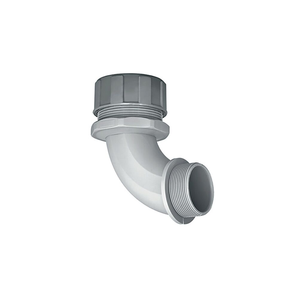 Hellermann Kunststoffverschraubung 166-40802 Typ PSR16-90-M20 PA66 GY 10