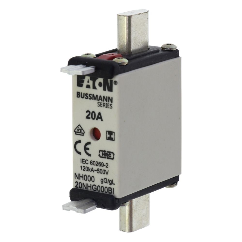 Eaton Sicherungseinsatz 20NHG000BI Typ NH FUSE 20A 500V GL/GG SIZE 000