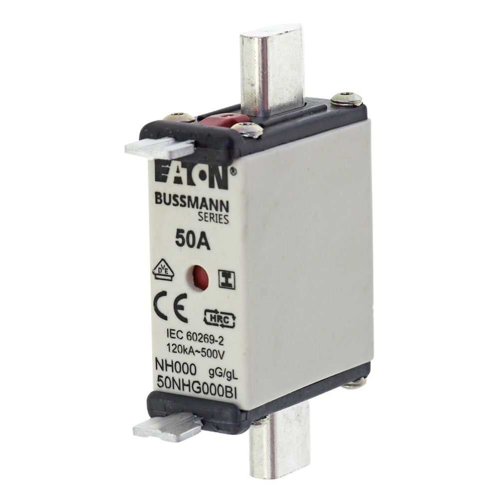 Eaton Sicherungseinsatz 50NHG000BI Typ NH FUSE 50A 500V GL/GG SIZE 000