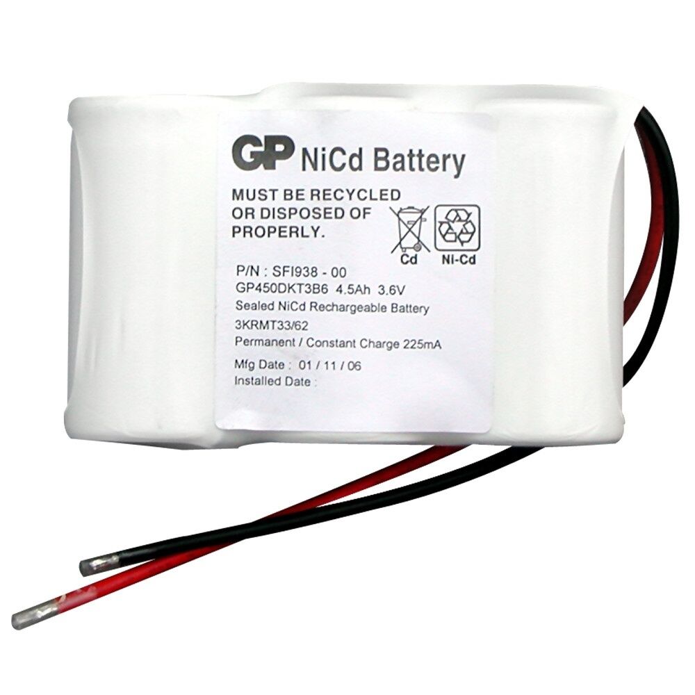 B.E.G. Brück Akku 30025 Typ NiCd-Akku Parallel-Pack 3,6V/4Ah, mit verpolsich 