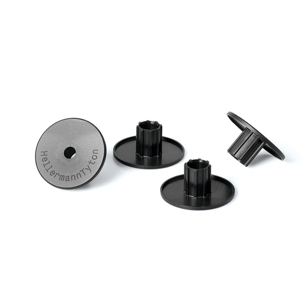Hellermann Tyton Abstandshalter 148-00102 Typ SpotClip-Caps 16/25-PA66HS-BK (40)