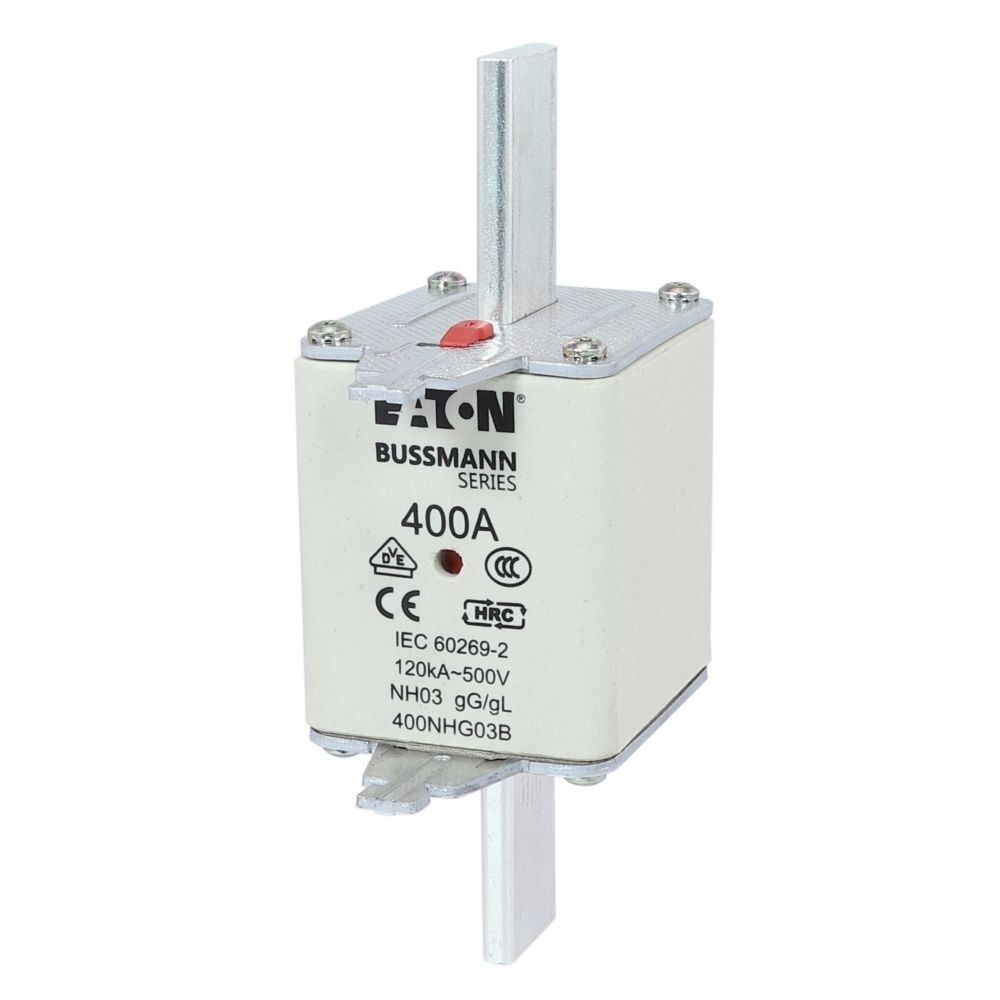 Eaton Sicherungseinsatz 400NHG03B Typ NH FUSE 400A 500V GL/GG SIZE 03 DUAL IN