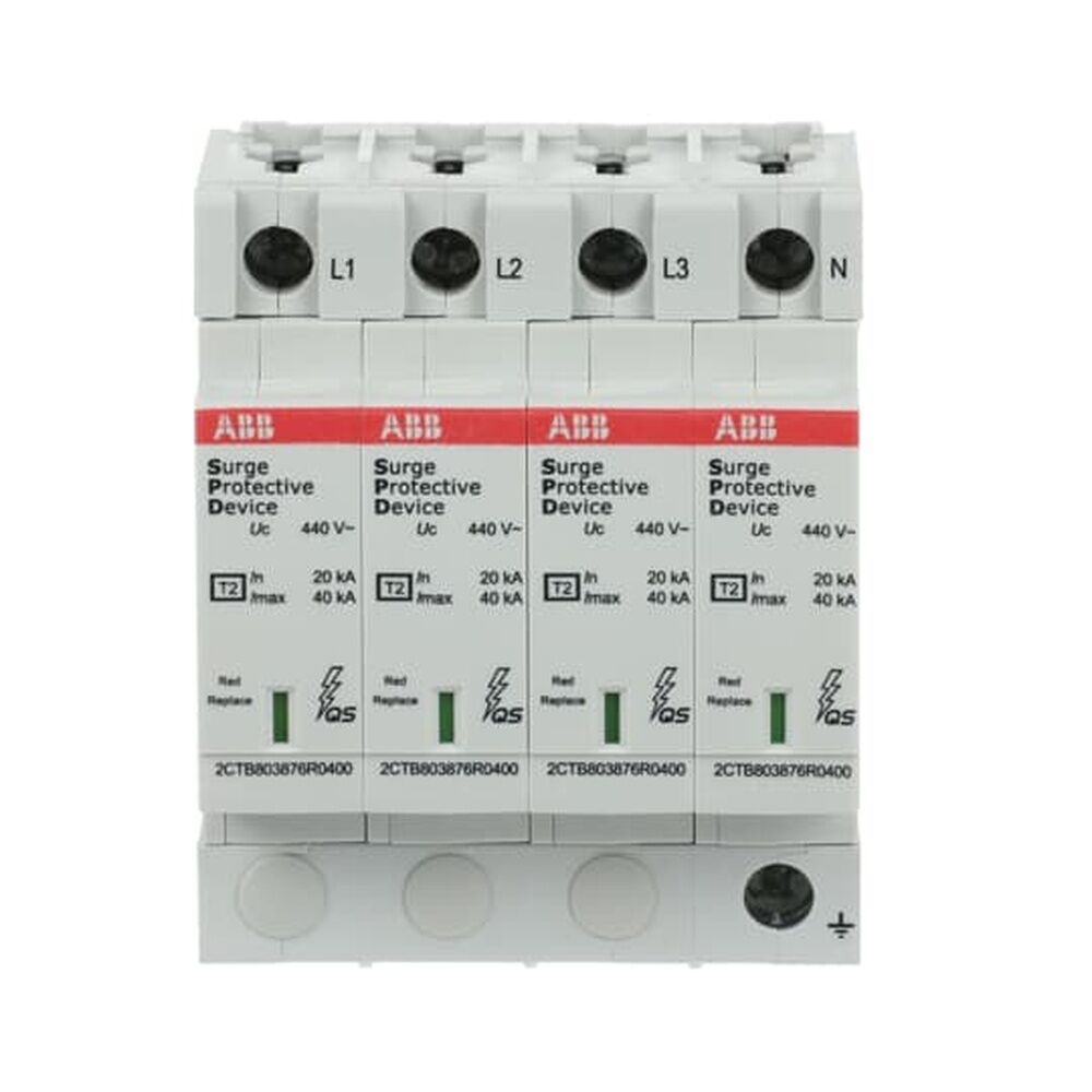 ABB Überspannungsableiter für Energietechnik Stromversorgung 2CTB803873R5100 Typ OVR T2 4L 40-440 P