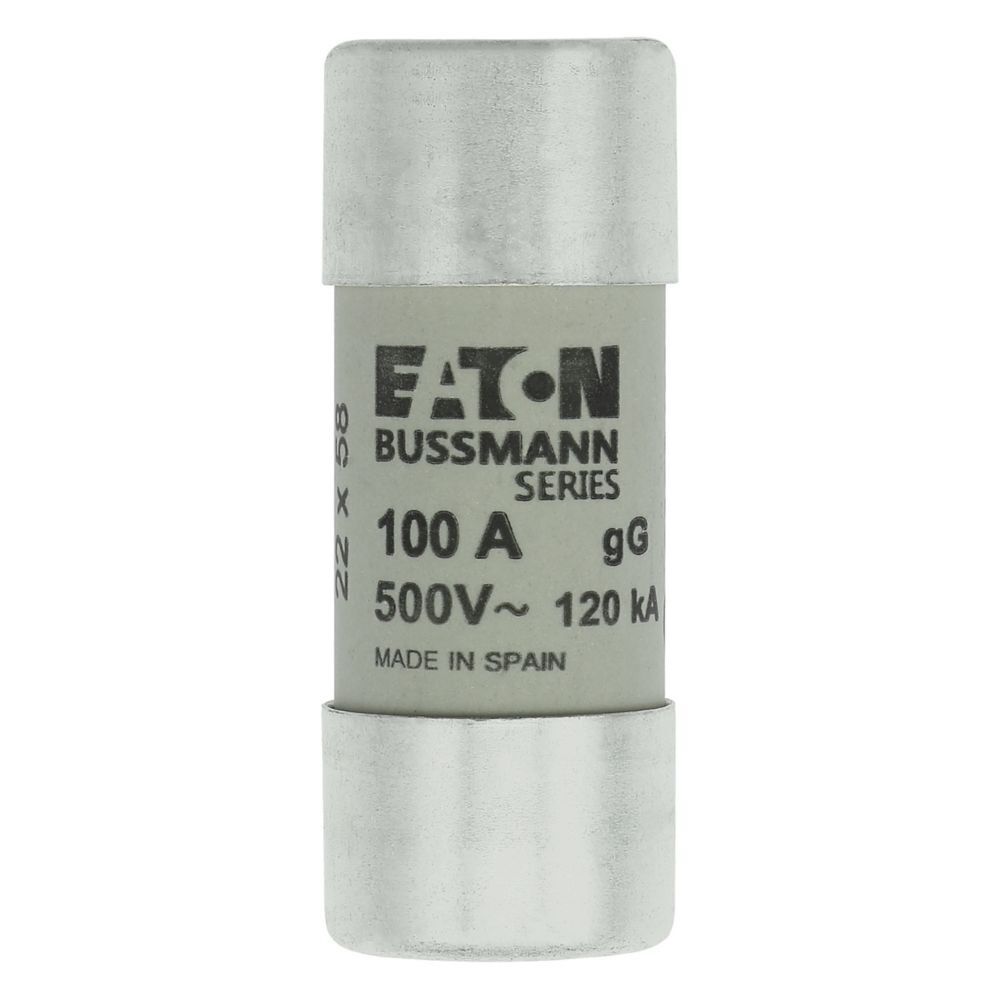Eaton Sicherungseinsatz C22G100 Typ CYLINDRICAL FUSE 22 x 58 100A GG 500V AC