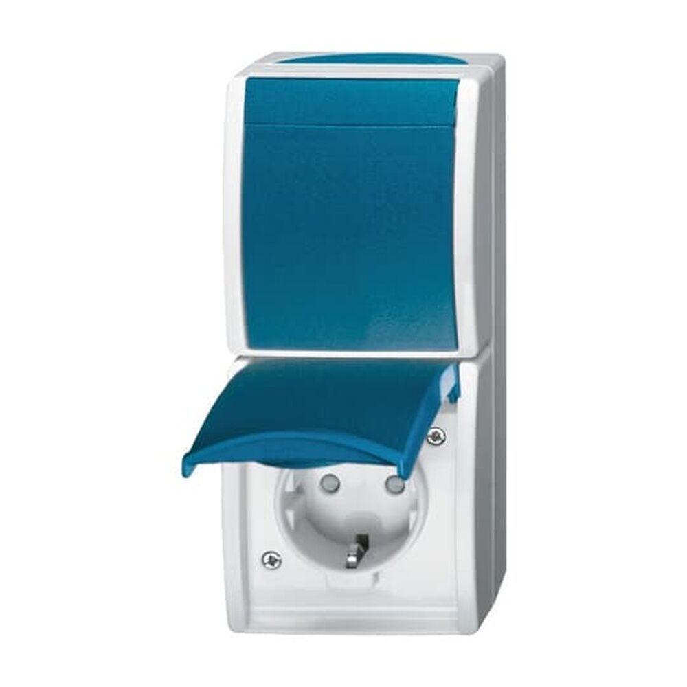 Busch-Jaeger Steckdose mit Wippschalter 2601/6/20 EBW-53 Nr. 2CKA001684A0330 