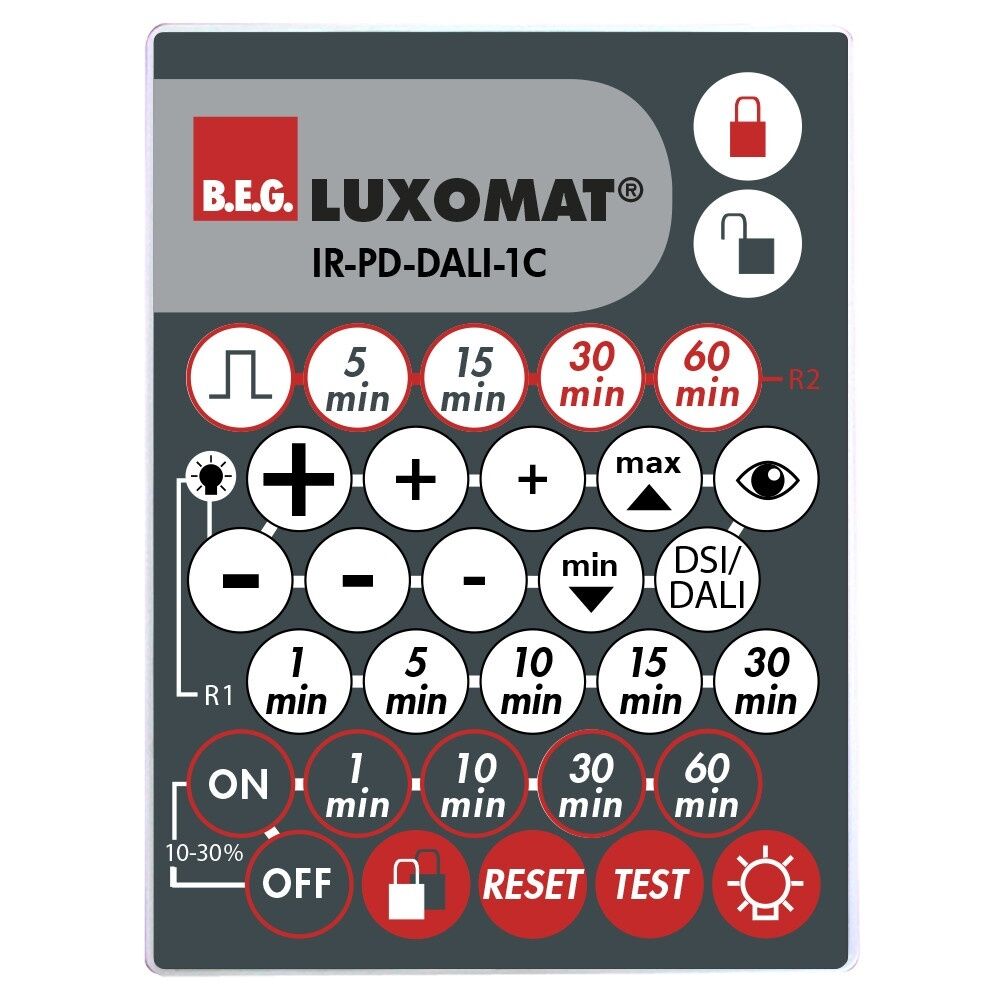 B.E.G. Brück Fernbedienung 92116 Typ IR-PD-DALI-1C