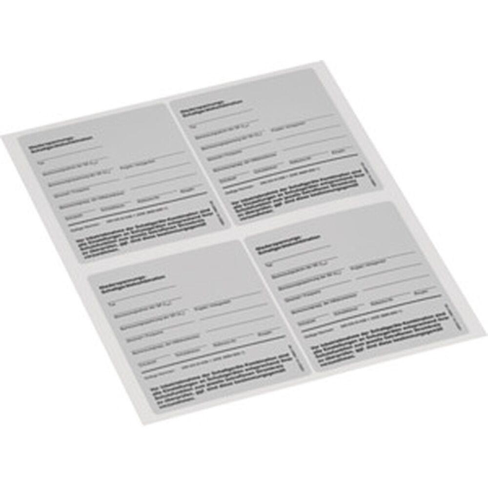 Hager Typenschild Schaltgerätekombination FZ10TS1D