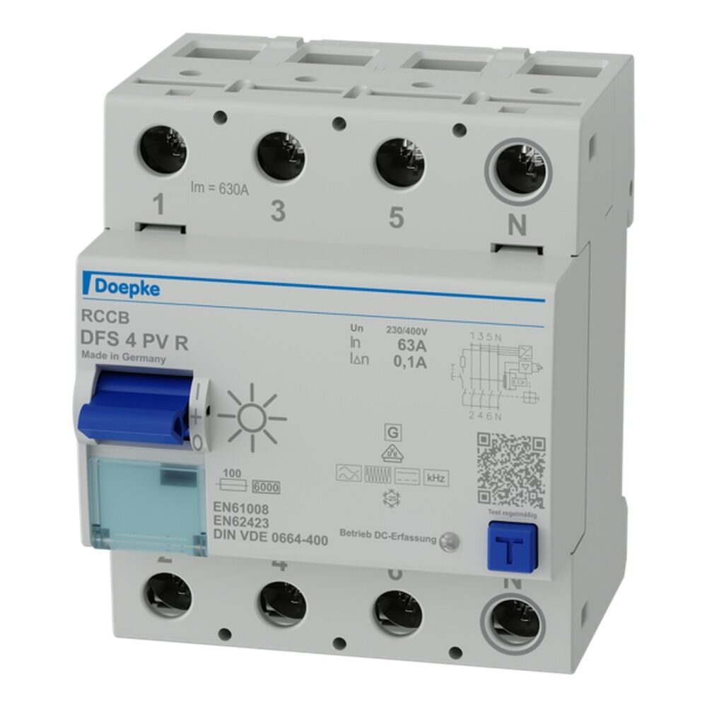Deopke FI Schutzschalter 09145806 Typ DFS4 063-4/0,10-PV R