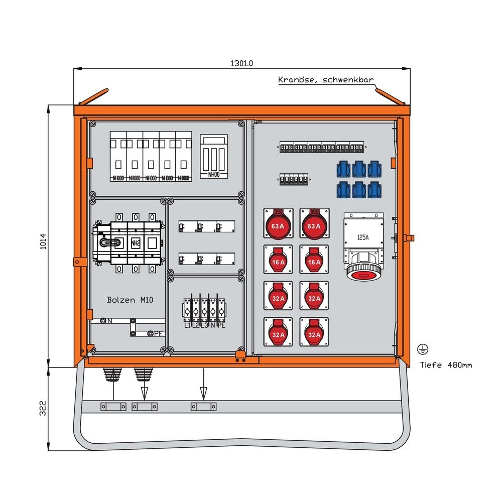 Walther-Werke Verteilerschrank 173kVA WV0575R1
