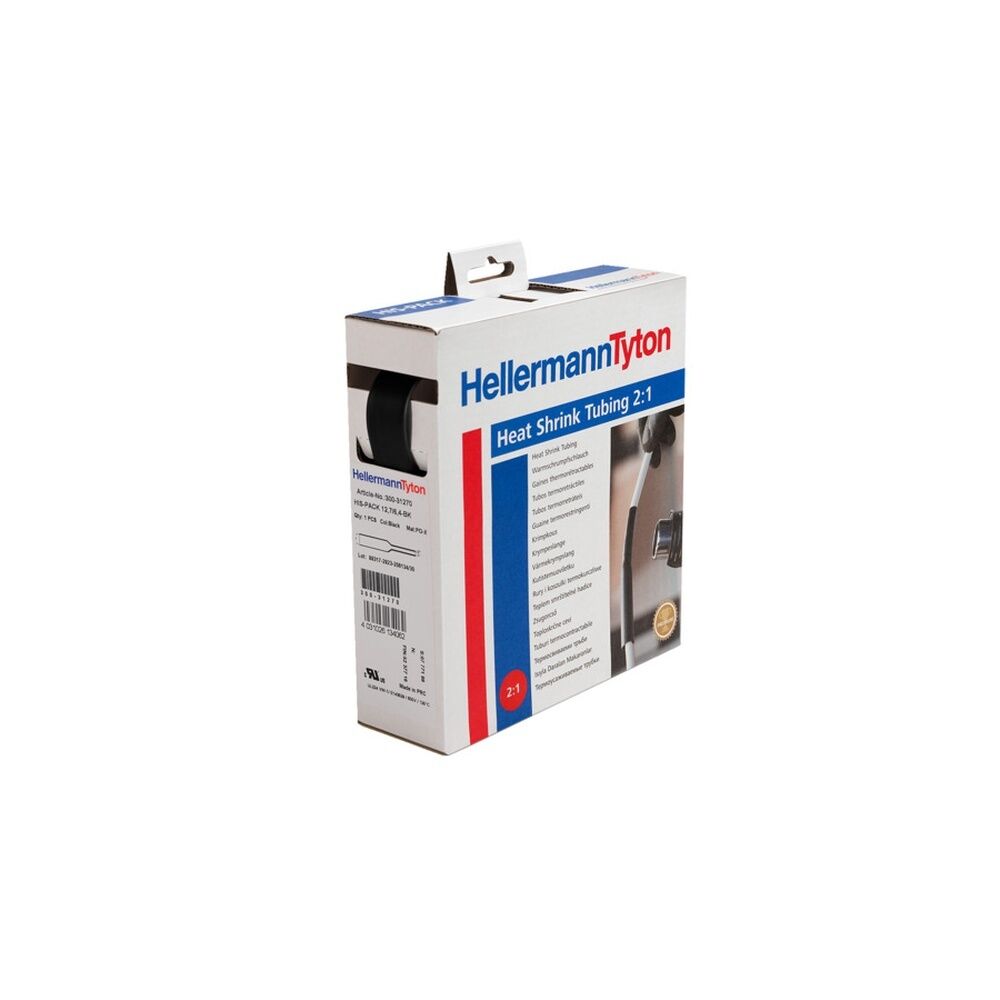 Hellermann Warmschrumpfschlauch 300-30480 Typ HIS-PACK-4.8/2.4 PO-X BK 10