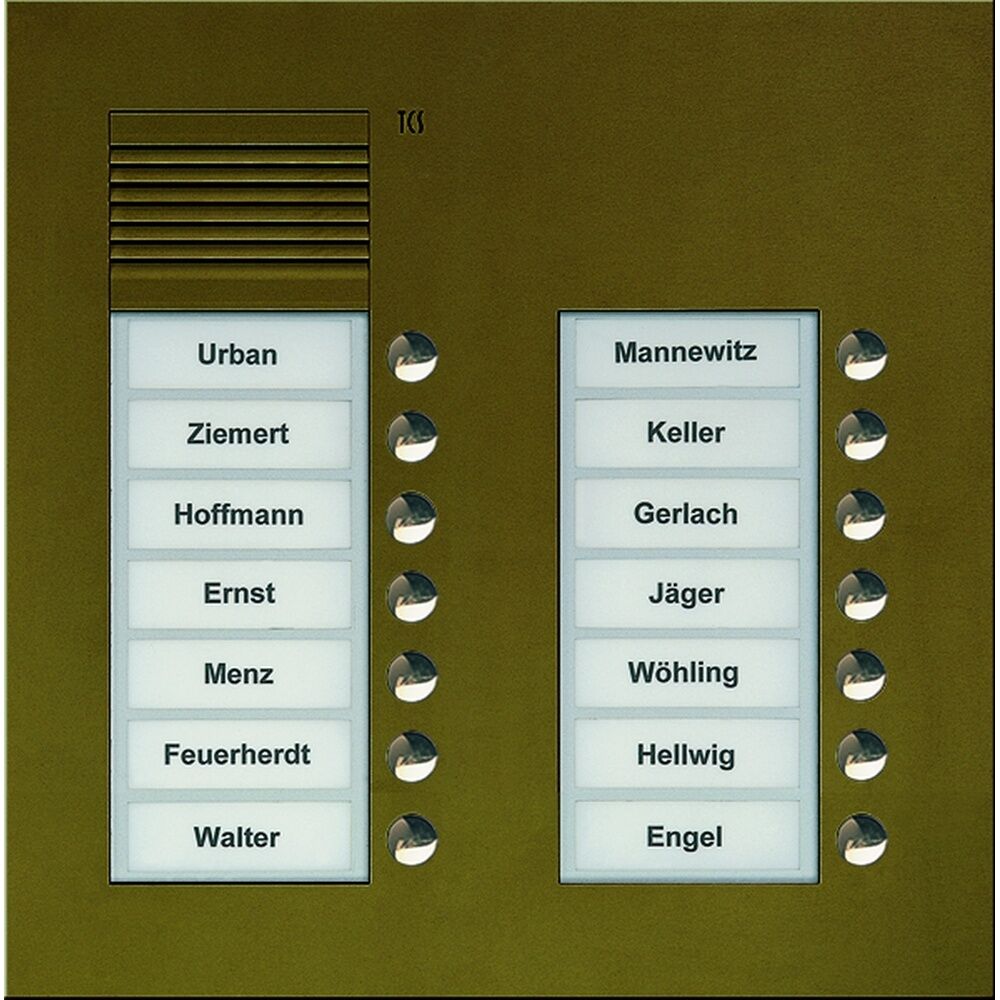 TCS Audio Außenstation PUK14/2-EB