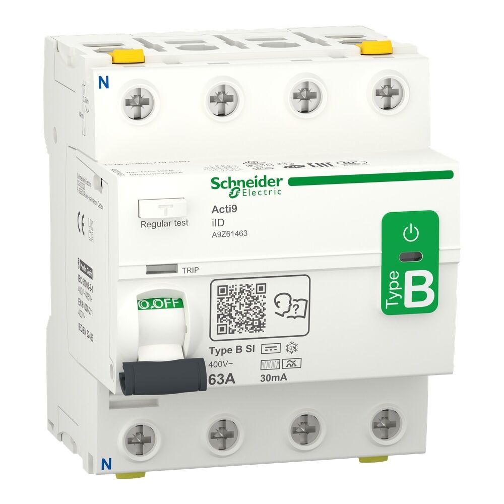 Schneider Electric Fehlerstrom Schutzschalter A9Z61463