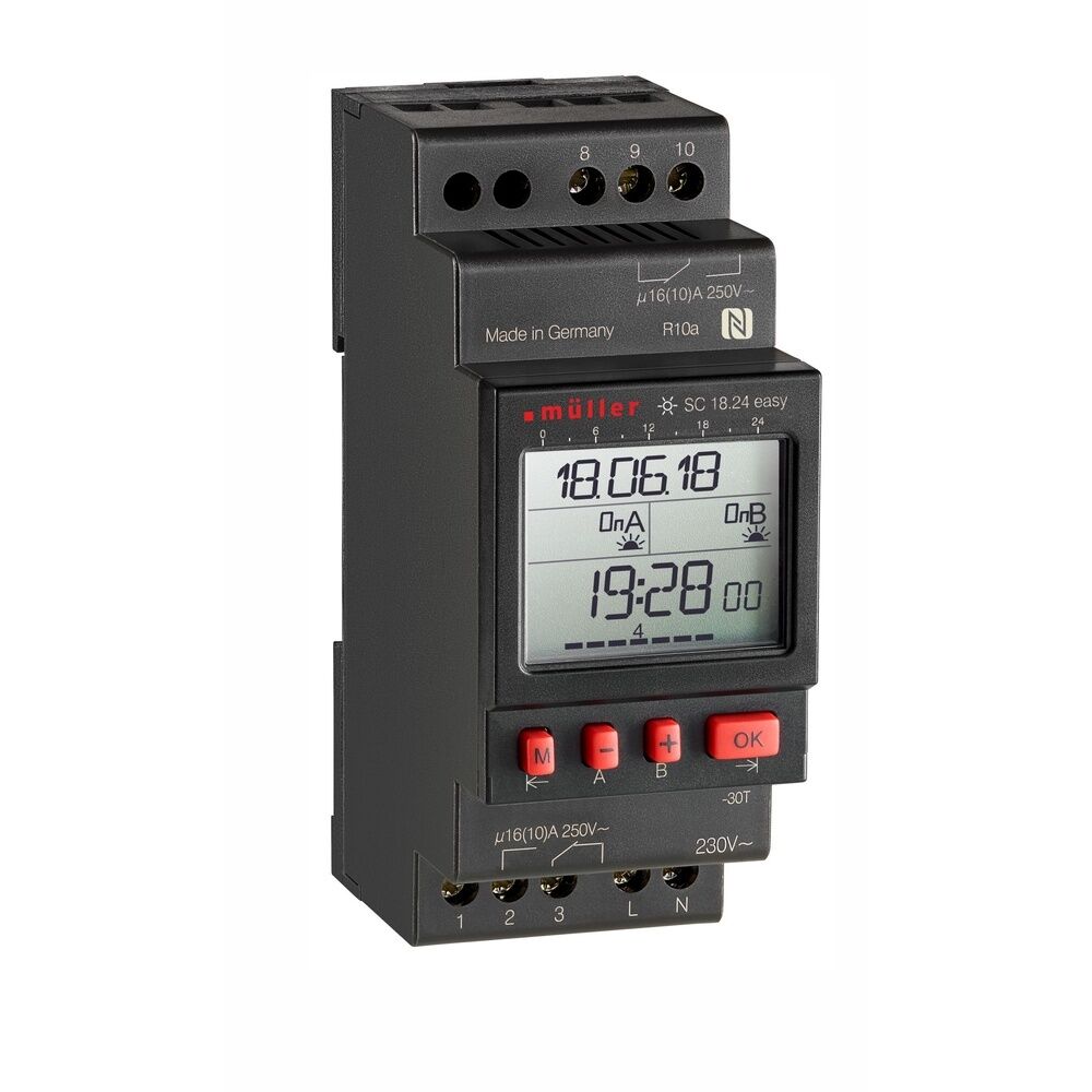 Hugo Müller Digitale Zeitschaltuhr 23637 Typ SC1824easy 
