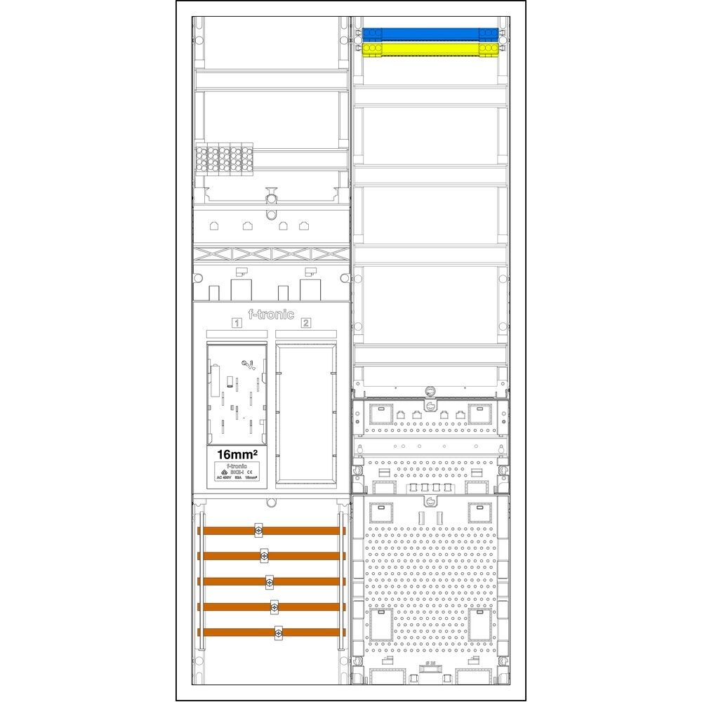 f-tronic Sammelschienenklemmen 7195231 Typ EHZ721APZRFZL-16