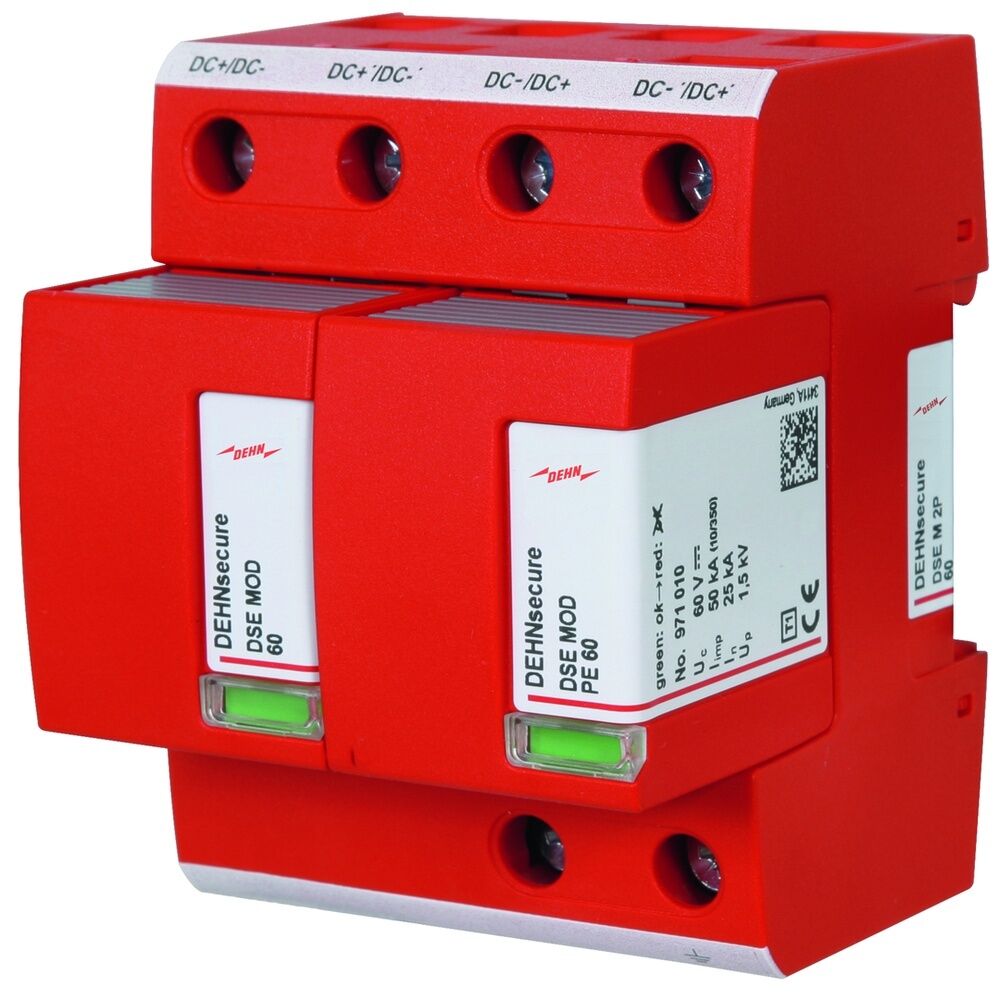 Dehn + Söhne Blitzstromableiter 971221 Typ DSE M 2P 60