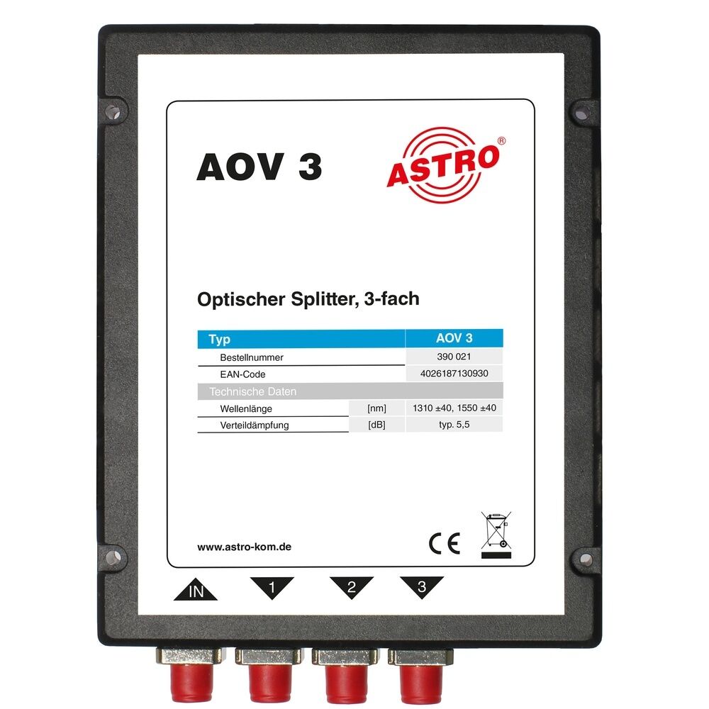 Astro Bit Optischer 3-fach Splitter 390021 Typ AOV 3