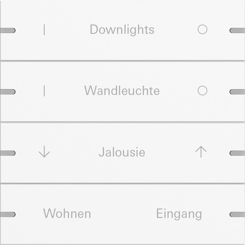 Gira Wippenset 4fach 5034927