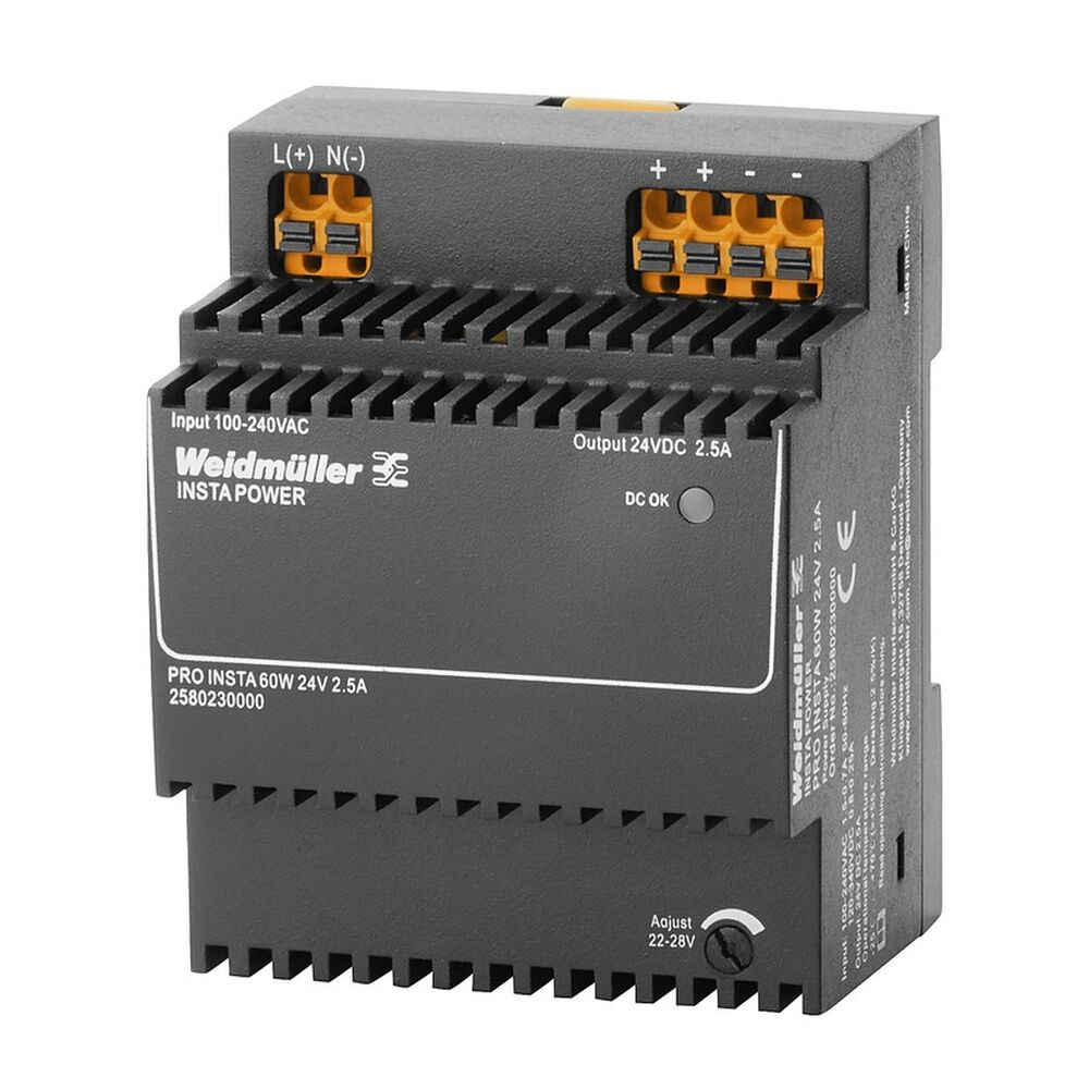 Weidmüller Gleichstromversorgung 2580230000 Typ PRO INSTA 60W 24V 2.5A