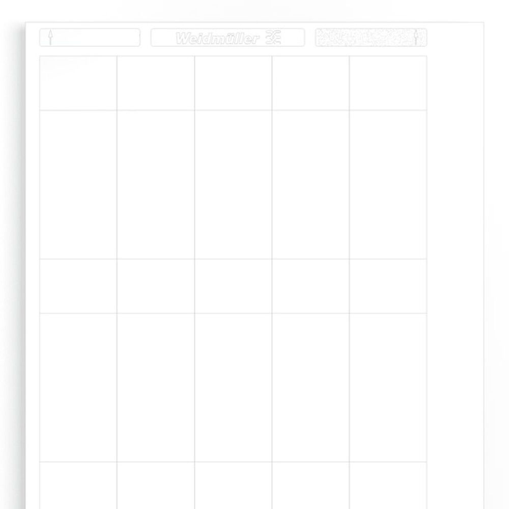 Weidmüller Kabelmarkierungssystem 1695741044 Typ LM WO 36/93 WS