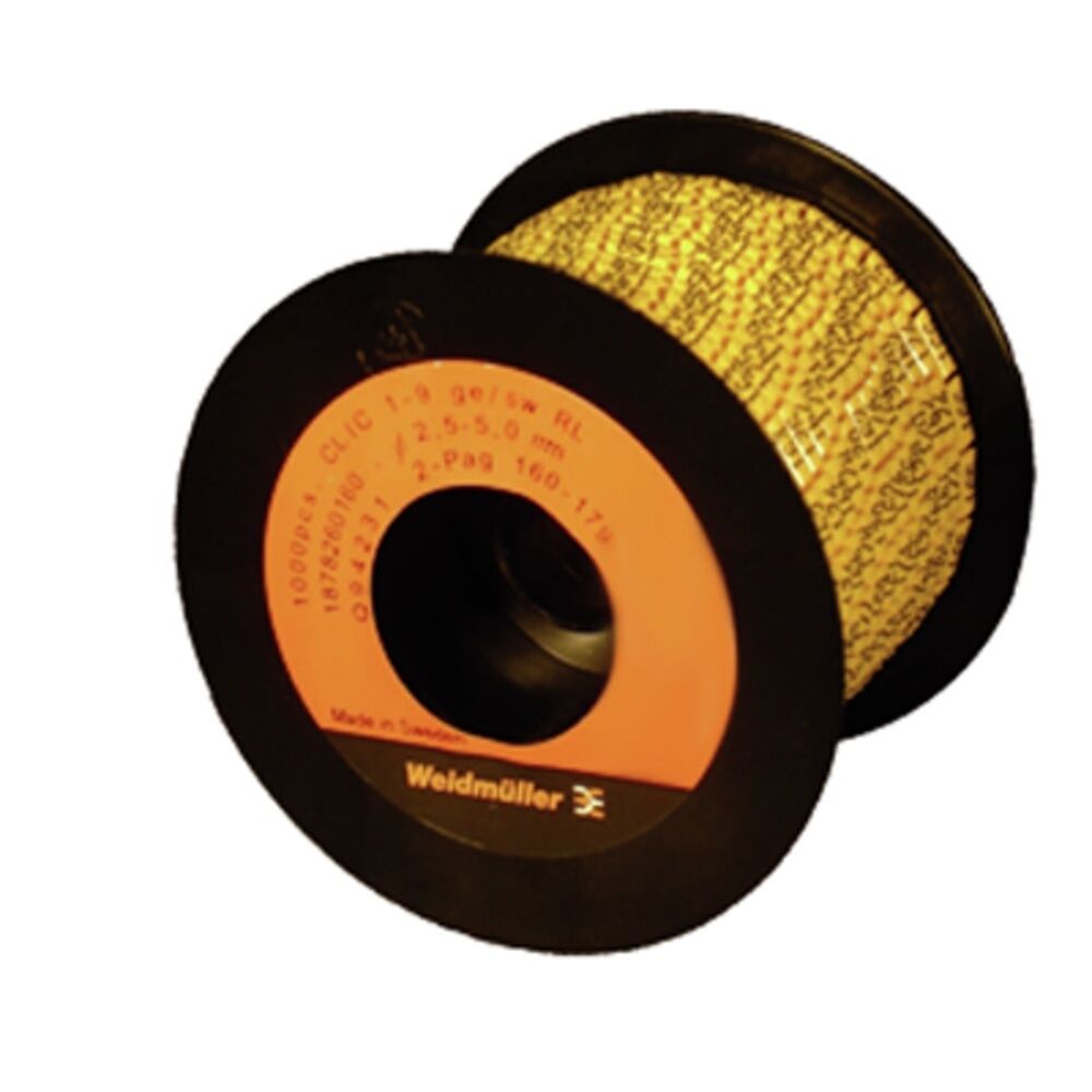 Weidmüller Kabelmarkierungssystem 1878260860 Typ CLI C 1-9 GE/SW 860-879 2-PAG RL