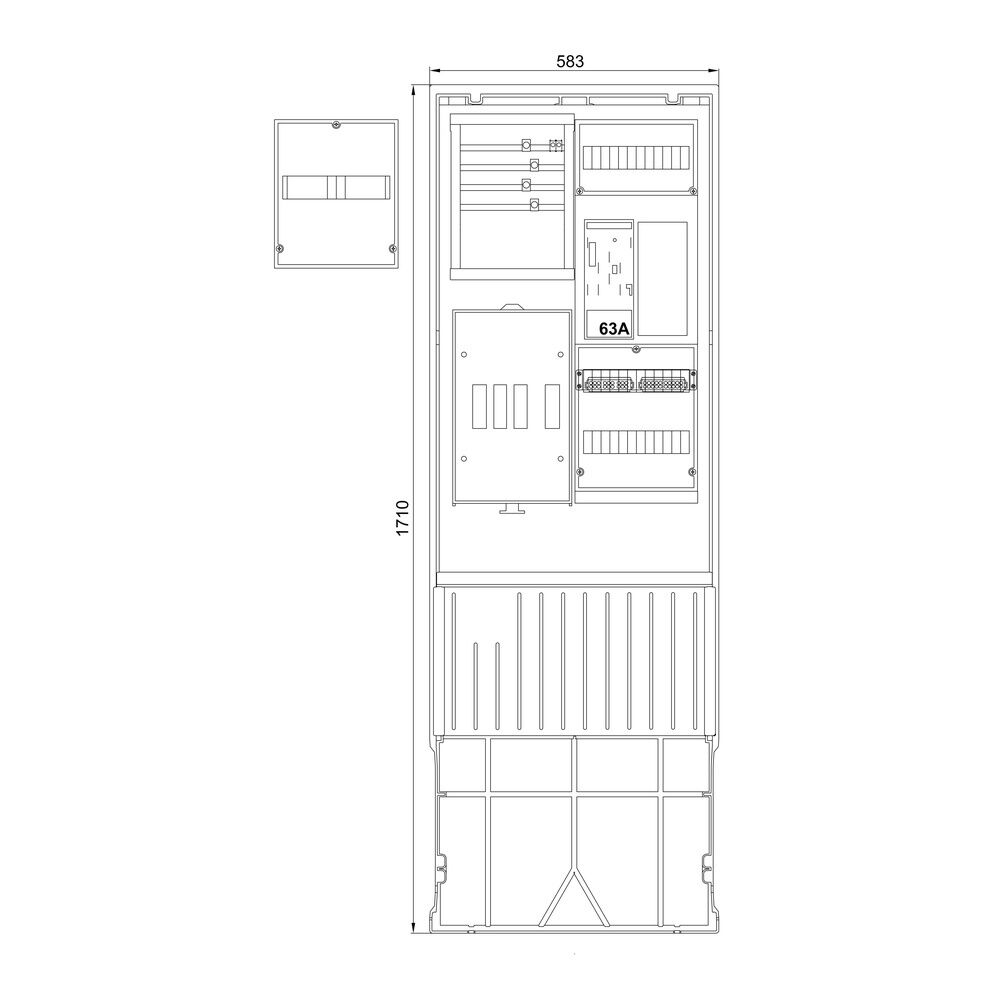 f-tronic Anschlusssäule ZSA1722,EHZHAKHO Nr. 7160001