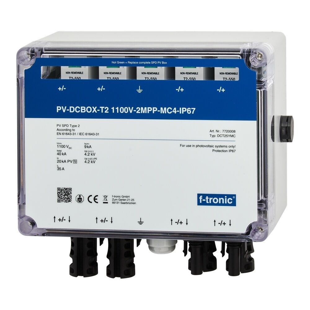 f-tronic Überspannungsschutz Anschlussbox 7720008 Typ DCT25YMC