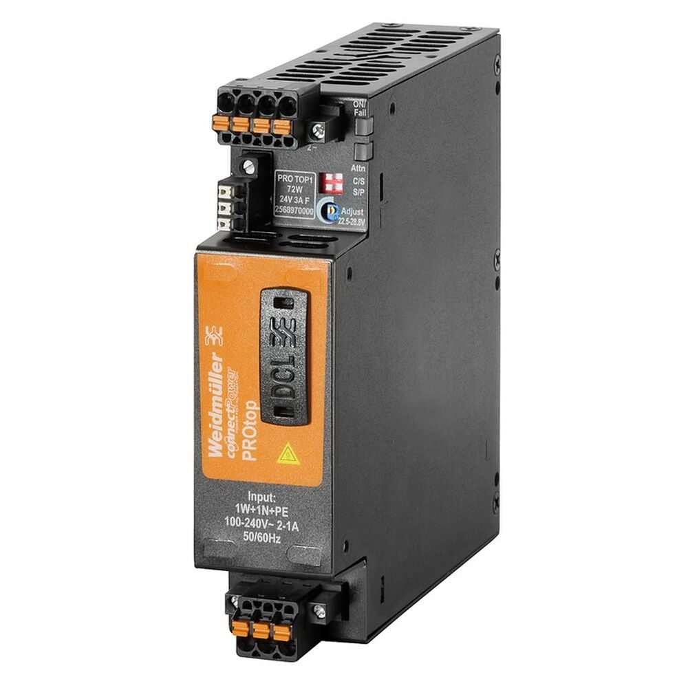 Weidmüller Gleichstromversorgung 2568970000 Typ PRO TOP1 72W 24V 3A F 