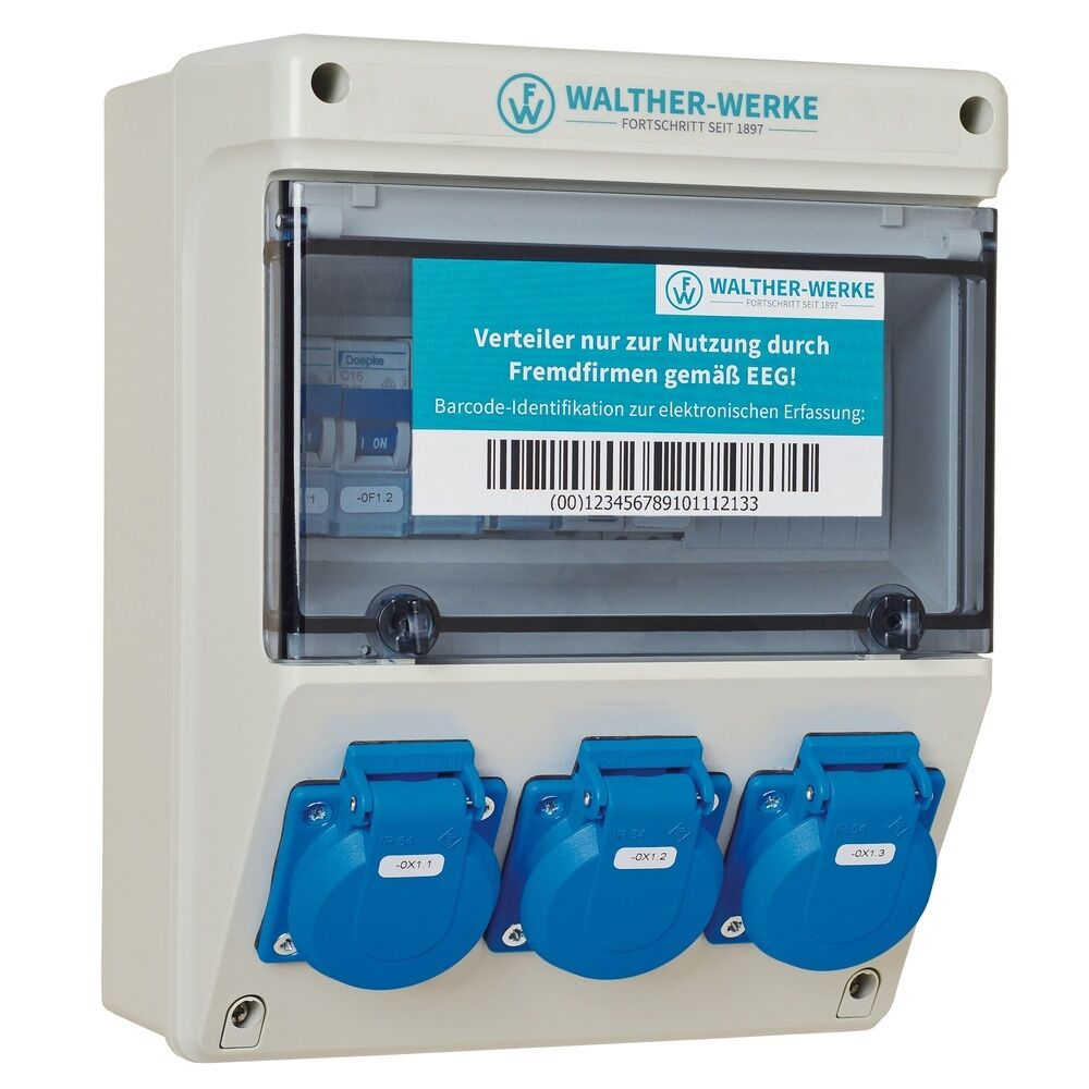 Walther-Werke Kunststoff Steckdosenkombination 692009901