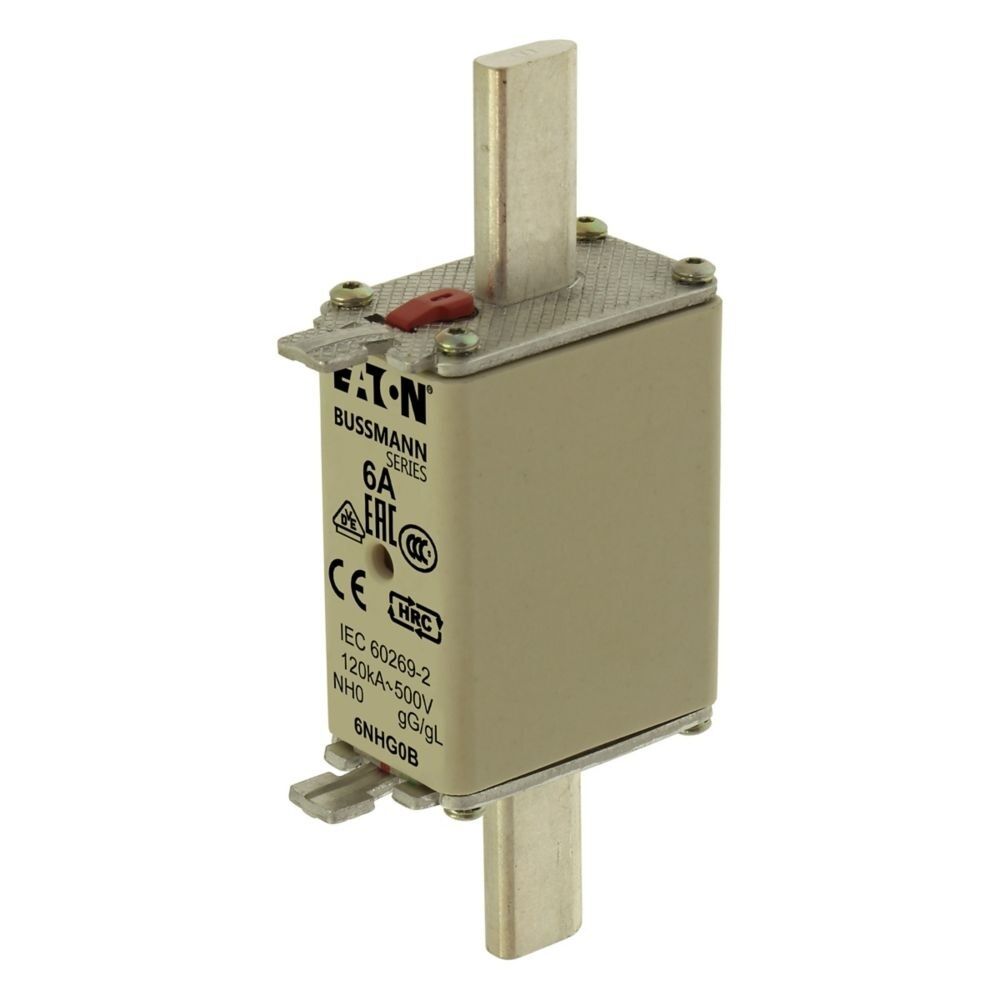 Eaton Sicherungseinsatz 6NHG0B Typ BUSSMANN 6A 500V GG 0