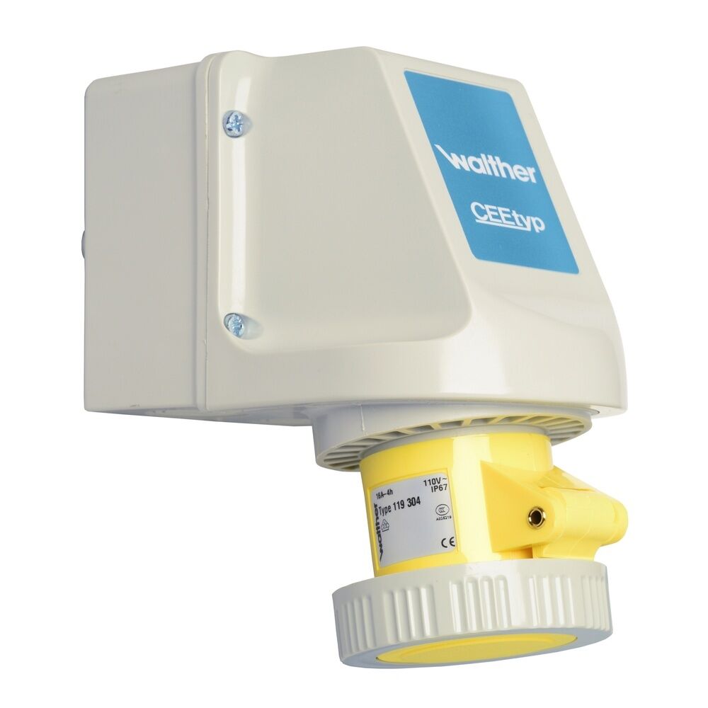 Walther-Werke Wasserdichte Wandsteckdose 119304