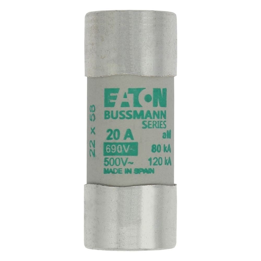 Eaton Sicherungseinsatz C22M20 Typ CYLINDRICAL FUSE 22 x 58 20A AM 690V AC