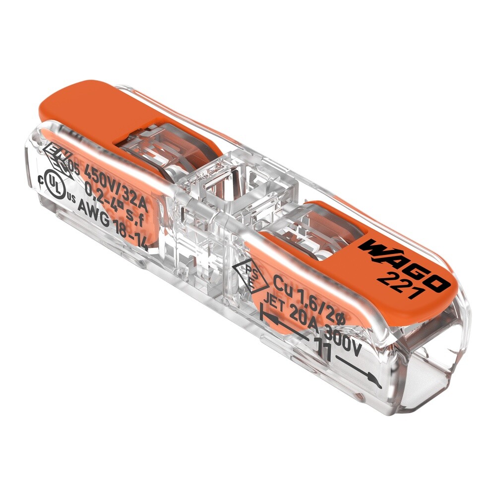 WAGO Durchgangsverbinder mit Hebel 221-2411