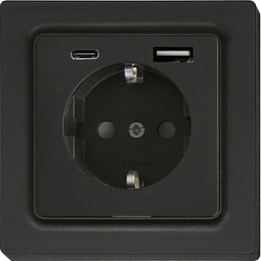 ELTAKO Schutzkontakt Steckdose 30055900 Typ DSS55E+USBA+C-am 
