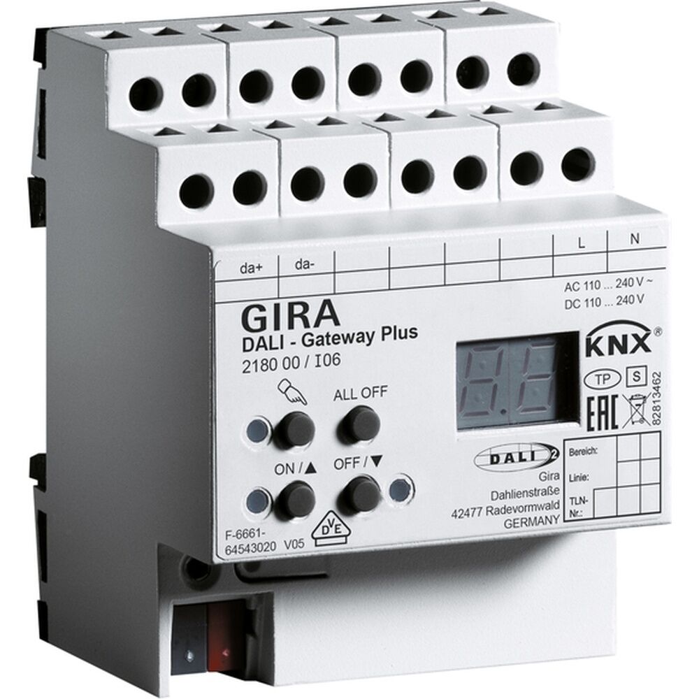 Gira DALI-Gateway Plus KNX 218000