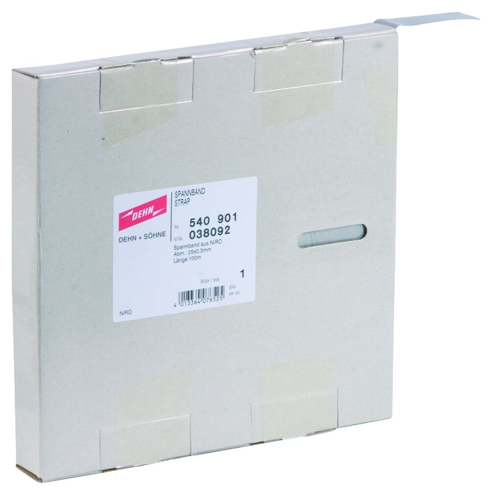 Dehn + Söhne Spannband 540901 Typ SPB 25X0.3 L100M V2A 