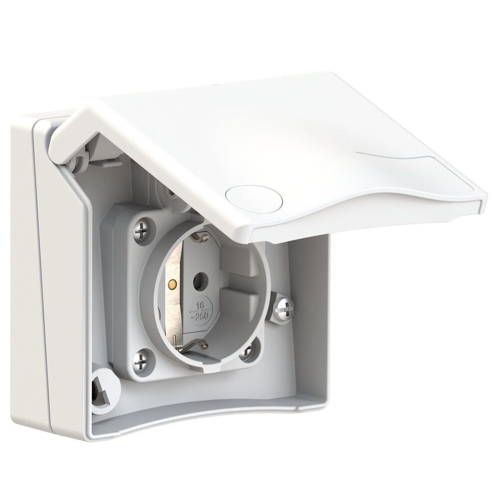Bals Schutzkontakt Anbausteckdose 71010 Typ 71010/Schutzkontakt-Anbausteckdose16A3pIP44250V 