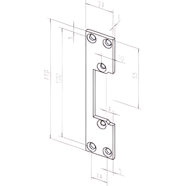 Assa Abloy Schließblech -------10702-01
